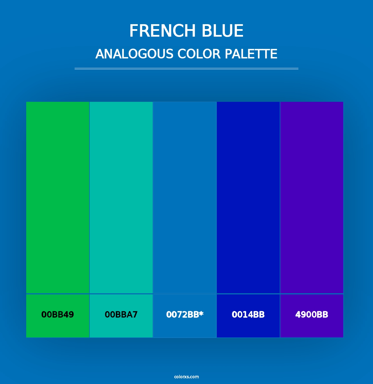 French Blue - Analogous Color Palette