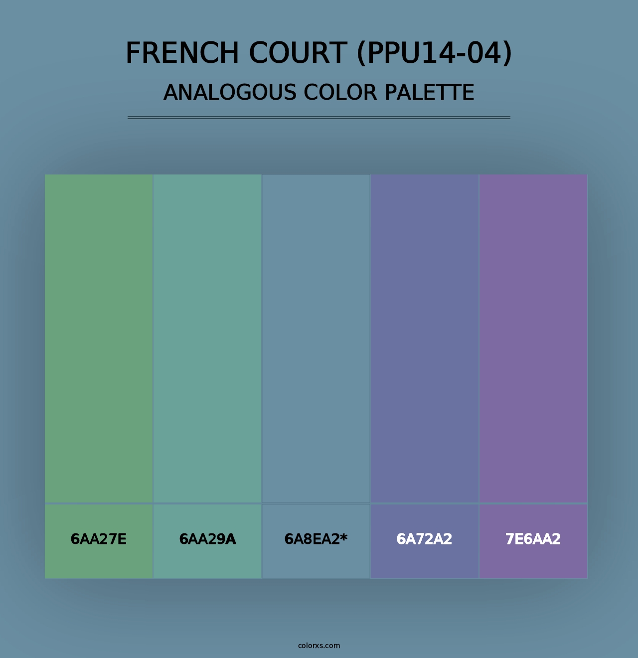 French Court (PPU14-04) - Analogous Color Palette