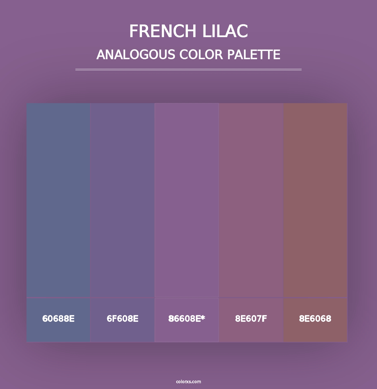 French Lilac - Analogous Color Palette