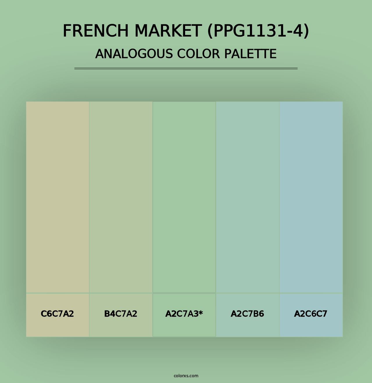 French Market (PPG1131-4) - Analogous Color Palette