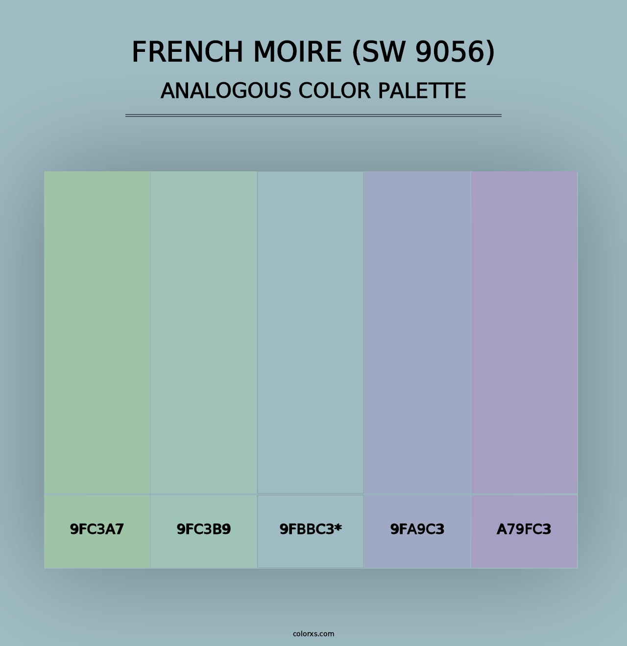 French Moire (SW 9056) - Analogous Color Palette