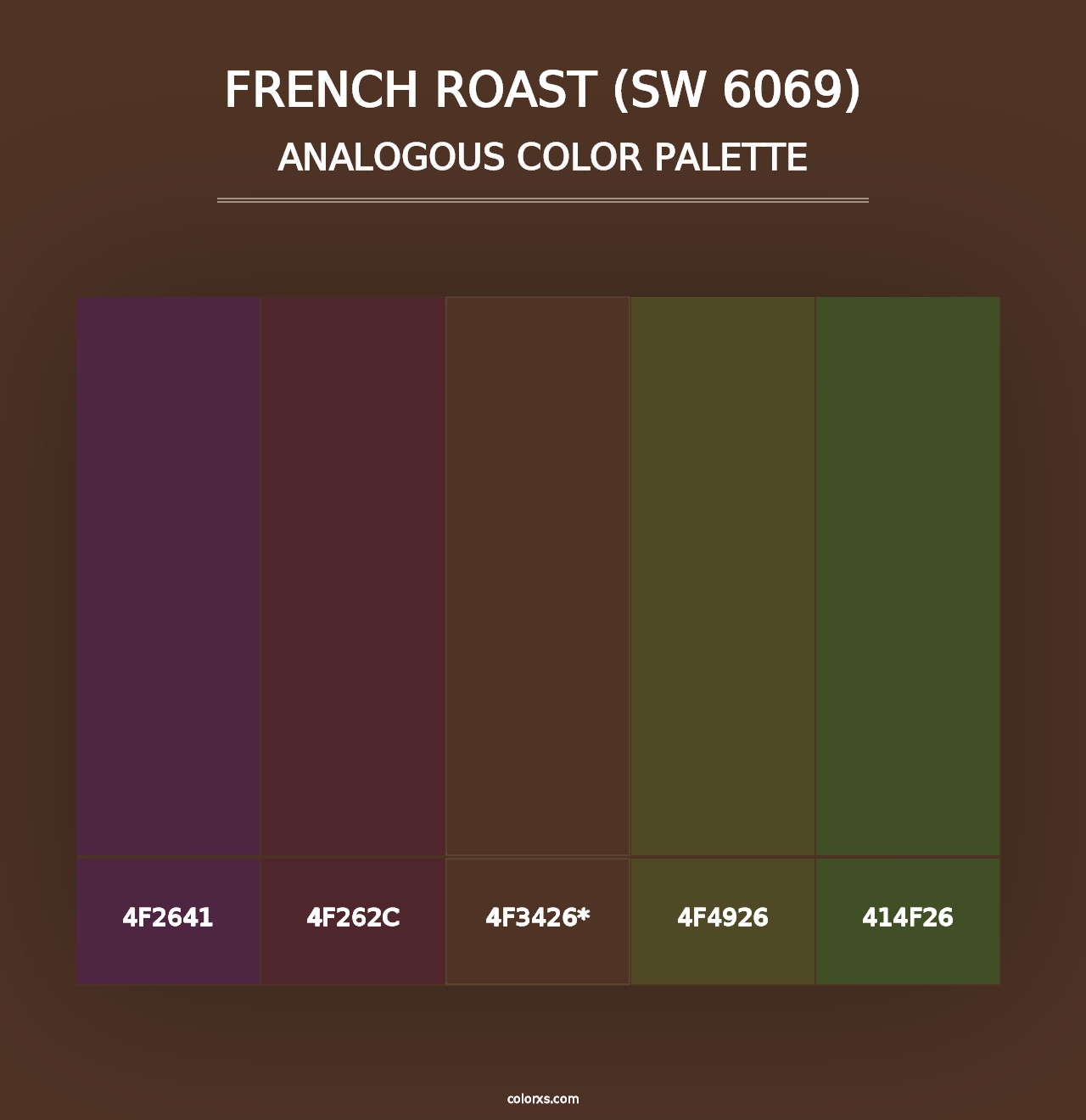 French Roast (SW 6069) - Analogous Color Palette