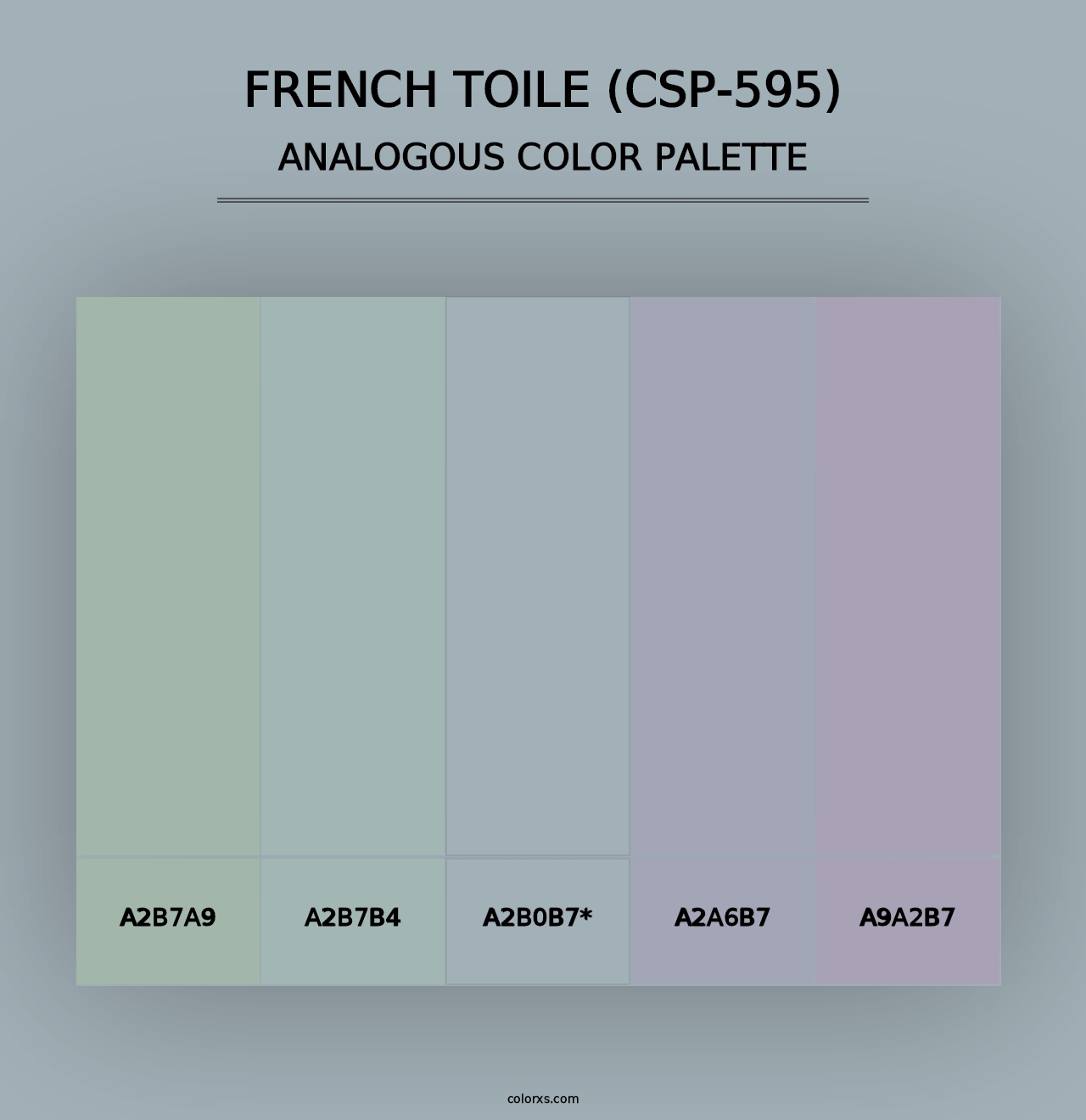 French Toile (CSP-595) - Analogous Color Palette