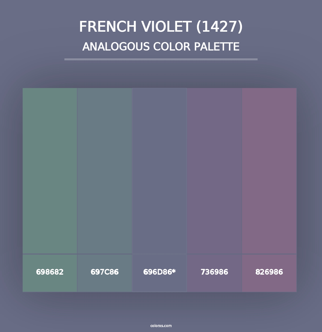 French Violet (1427) - Analogous Color Palette