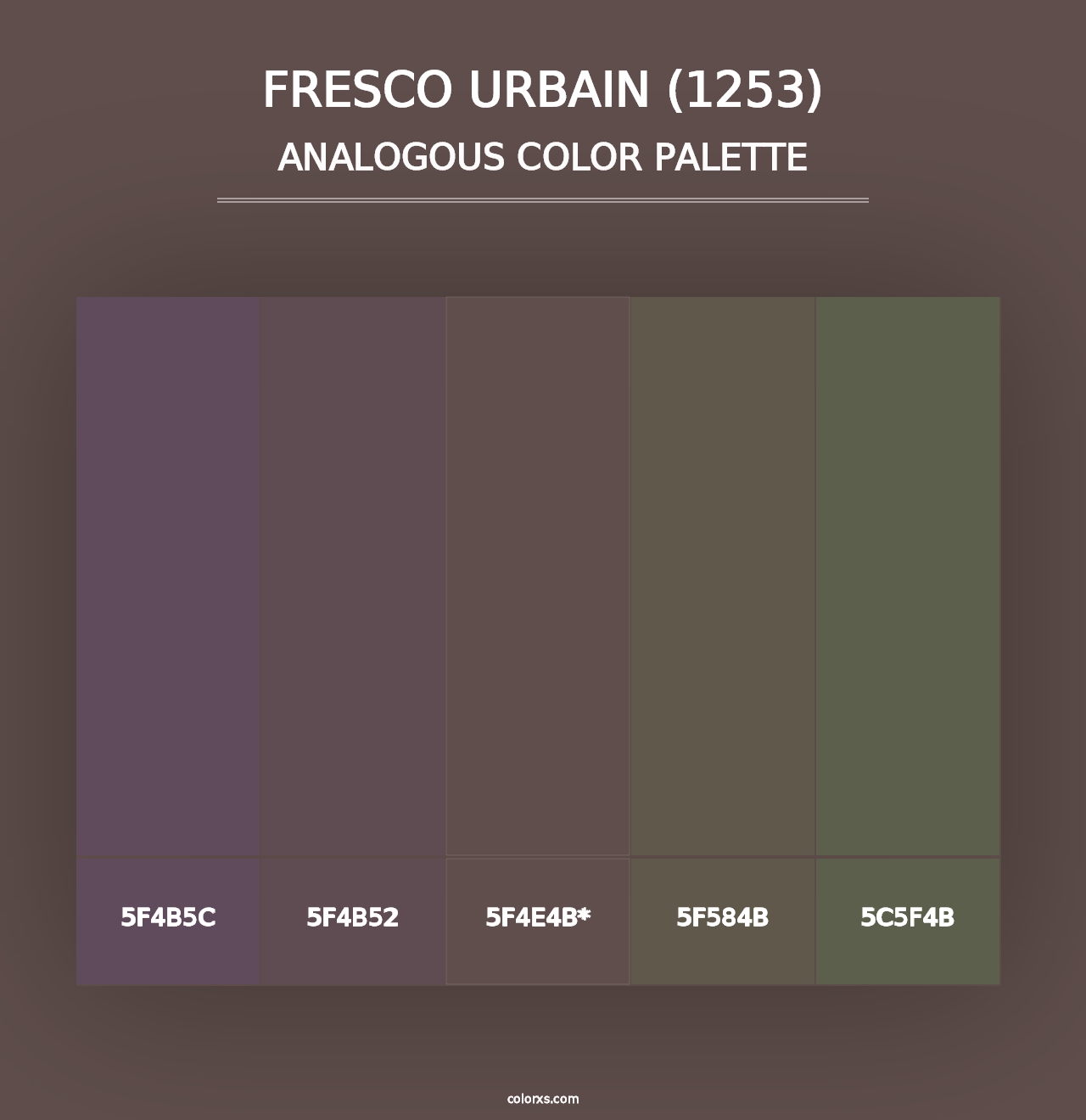 Fresco Urbain (1253) - Analogous Color Palette