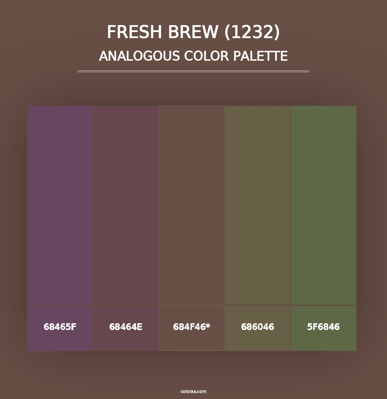 Fresh Brew (1232) - Analogous Color Palette