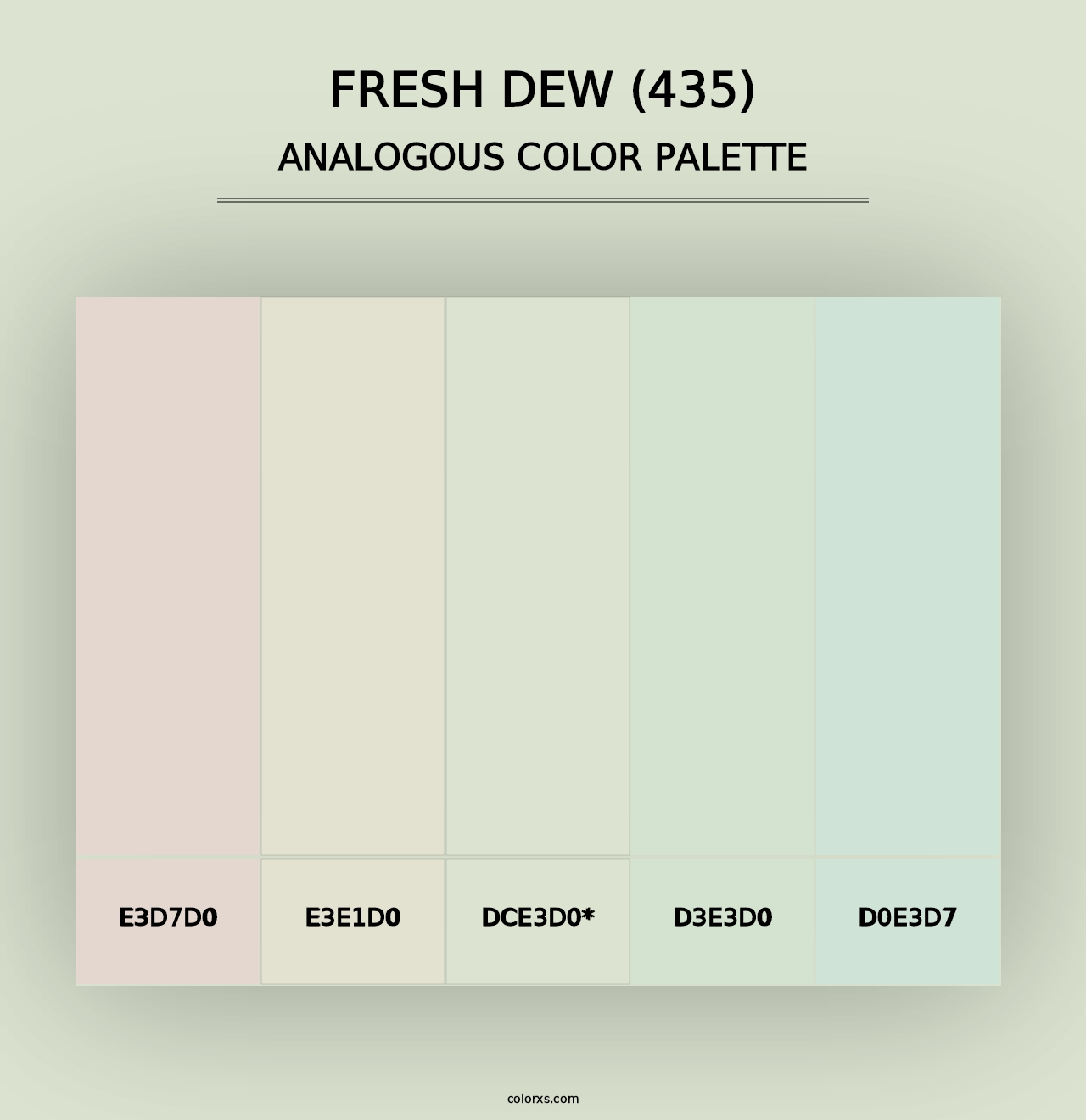 Fresh Dew (435) - Analogous Color Palette