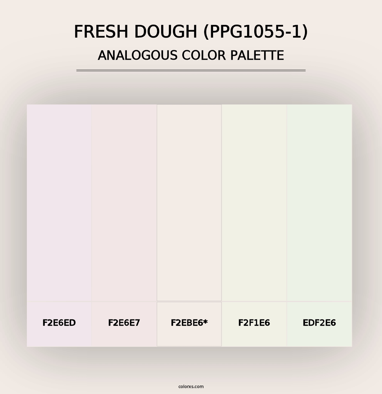 Fresh Dough (PPG1055-1) - Analogous Color Palette