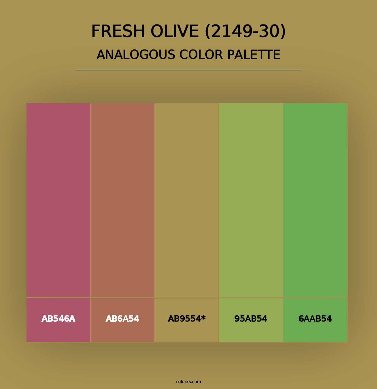 Fresh Olive (2149-30) - Analogous Color Palette