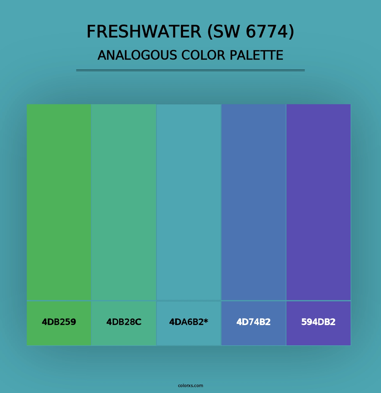 Freshwater (SW 6774) - Analogous Color Palette