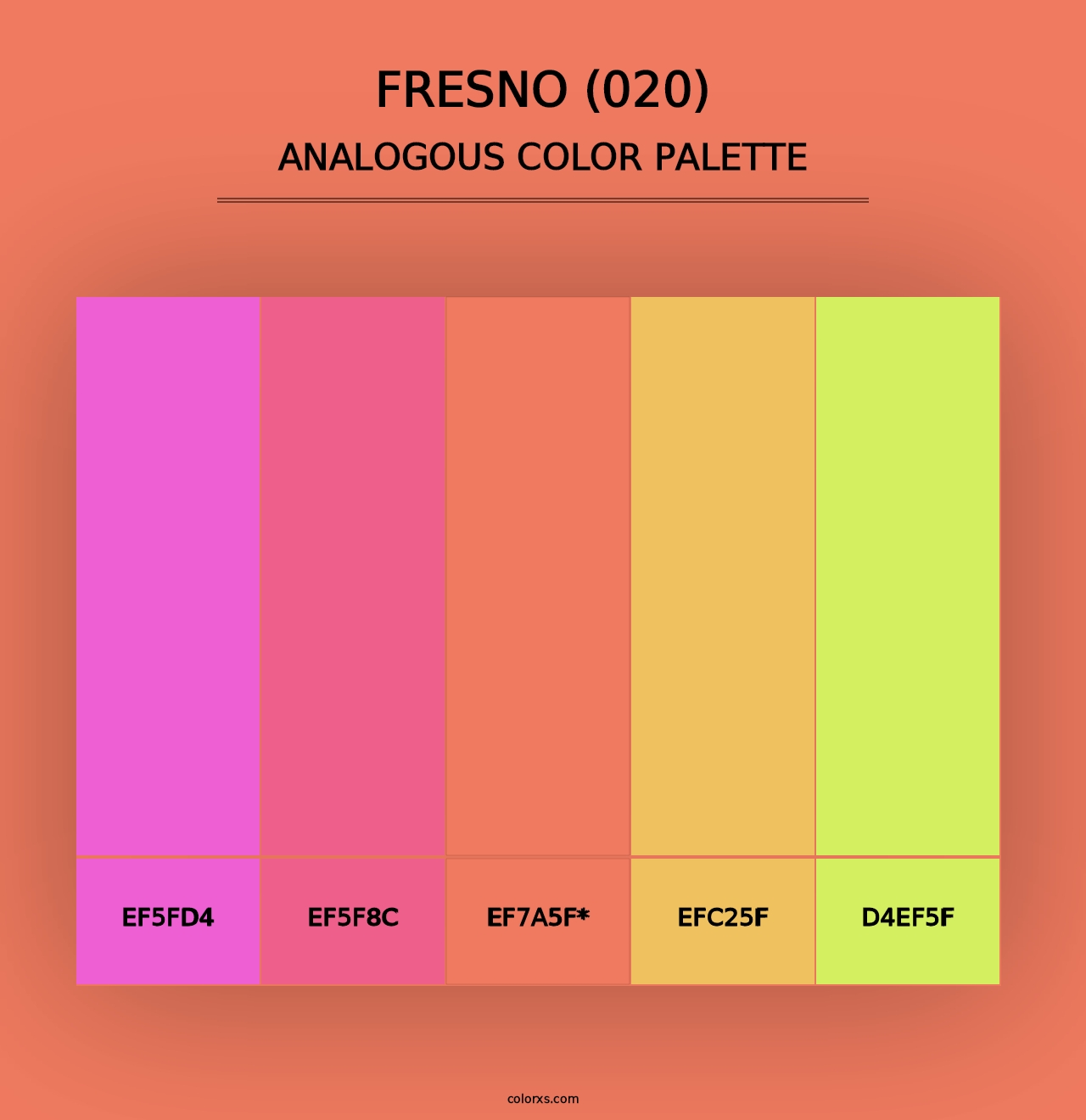 Fresno (020) - Analogous Color Palette