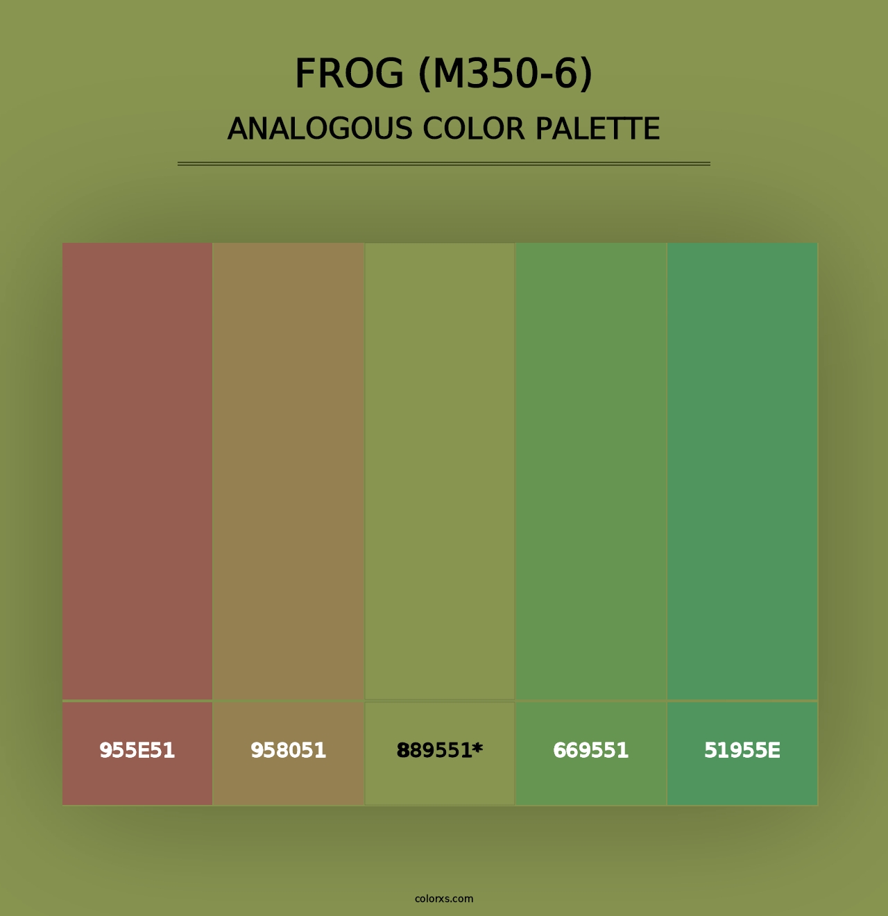 Frog (M350-6) - Analogous Color Palette