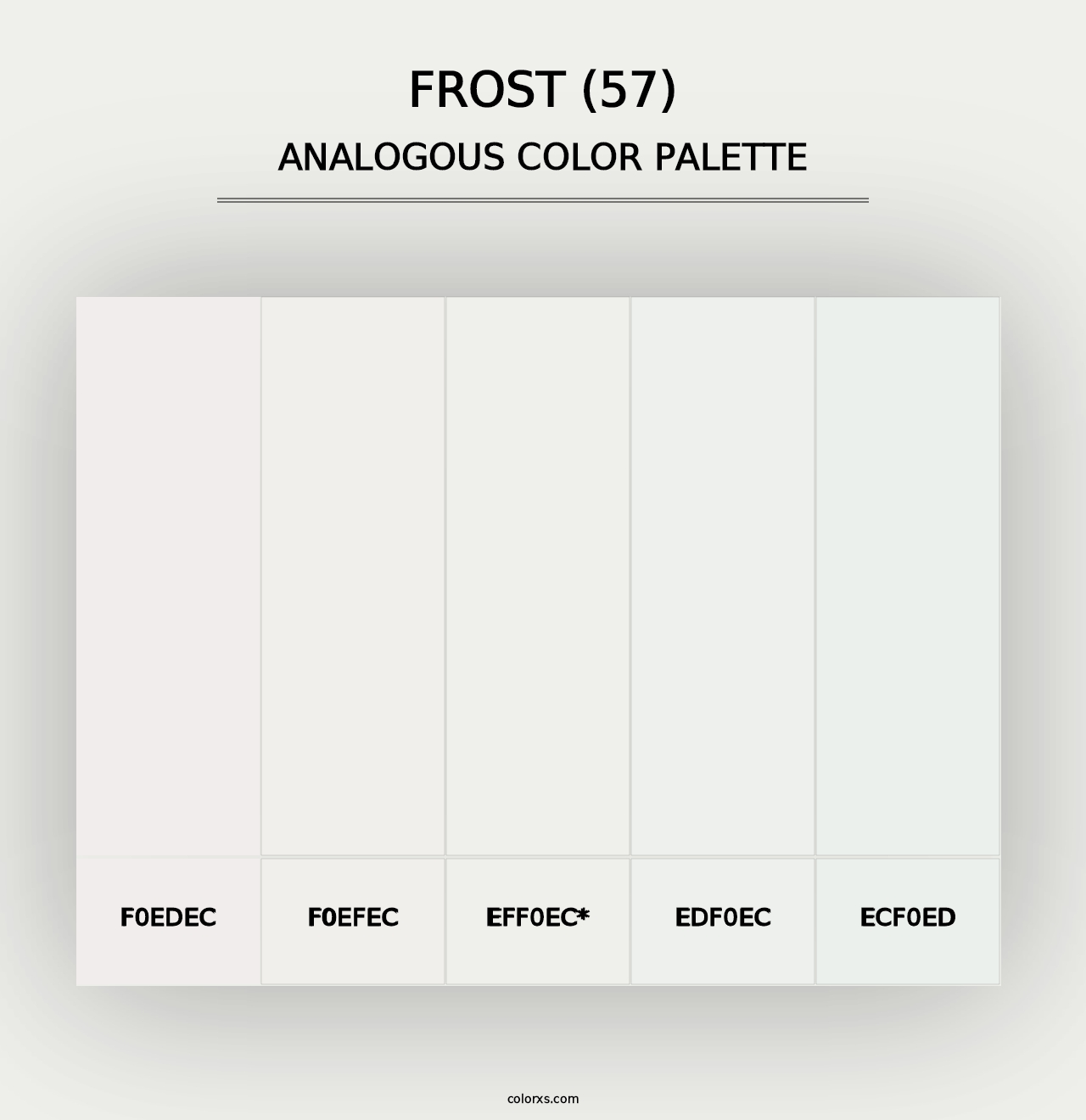 Frost (57) - Analogous Color Palette