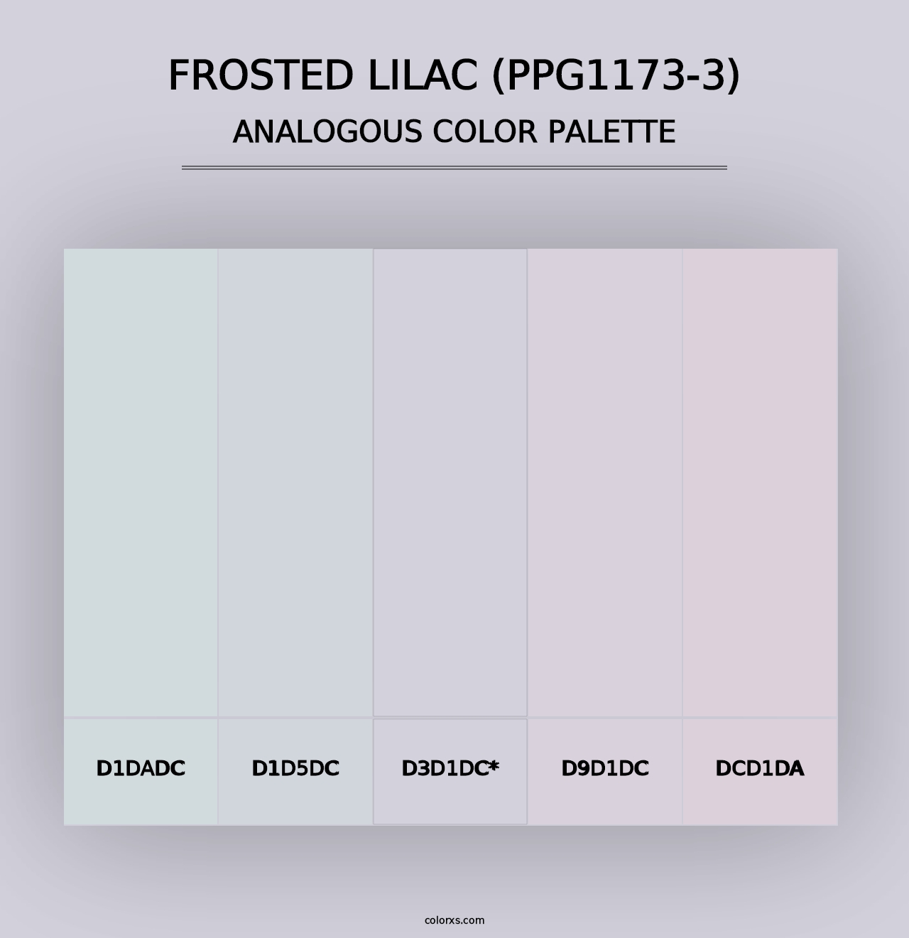 Frosted Lilac (PPG1173-3) - Analogous Color Palette