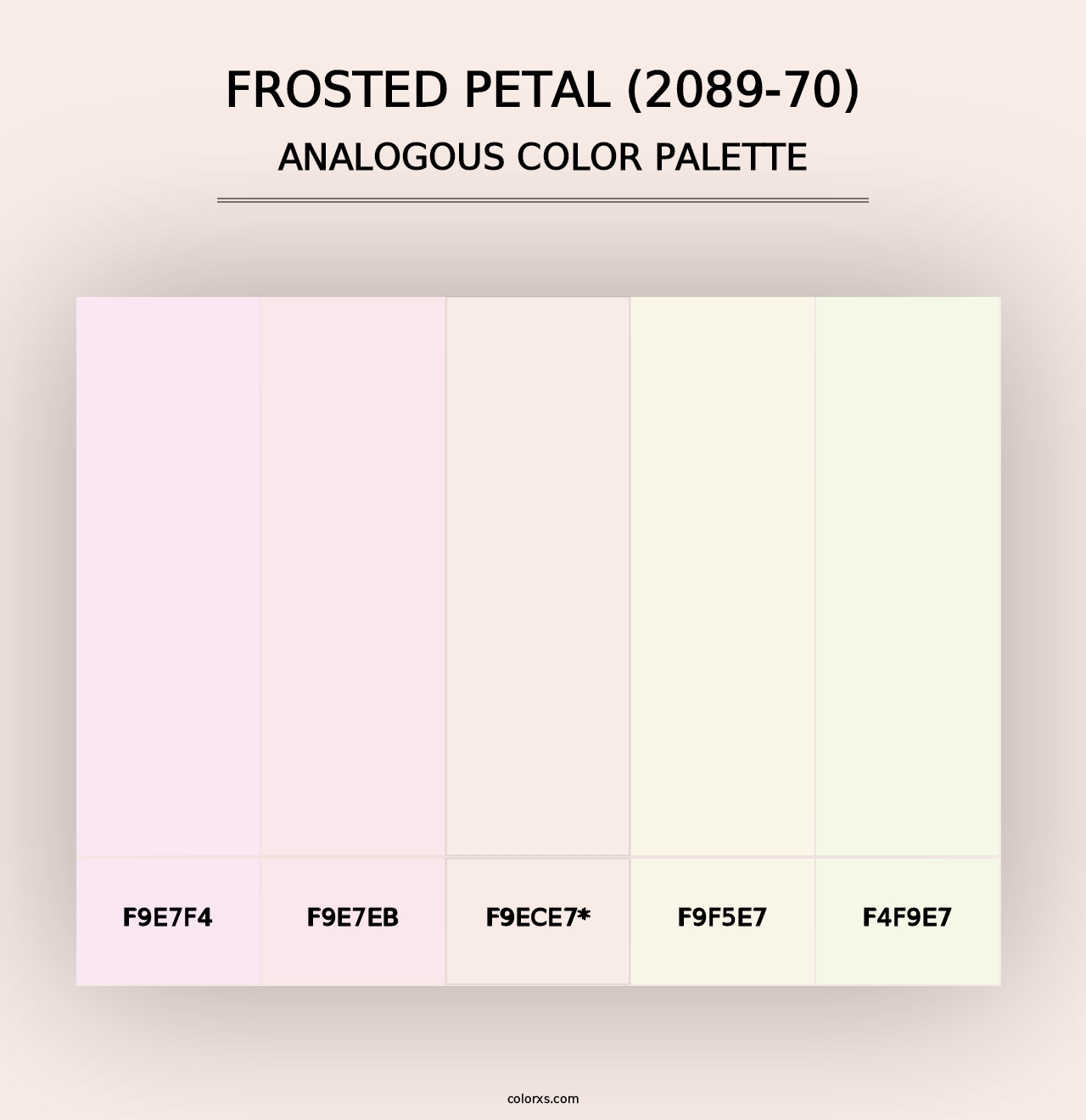 Frosted Petal (2089-70) - Analogous Color Palette