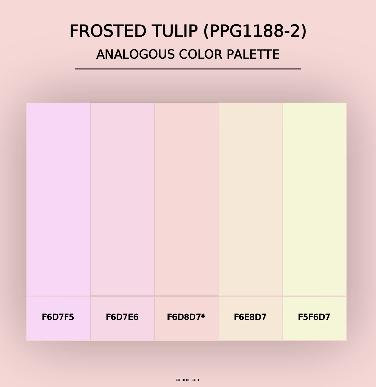 Frosted Tulip (PPG1188-2) - Analogous Color Palette