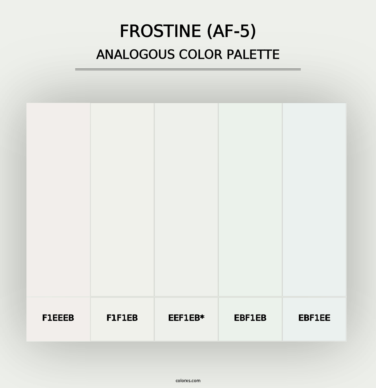 Frostine (AF-5) - Analogous Color Palette