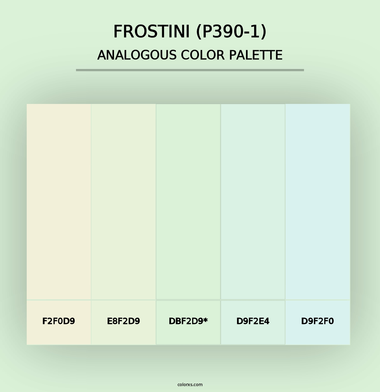 Frostini (P390-1) - Analogous Color Palette