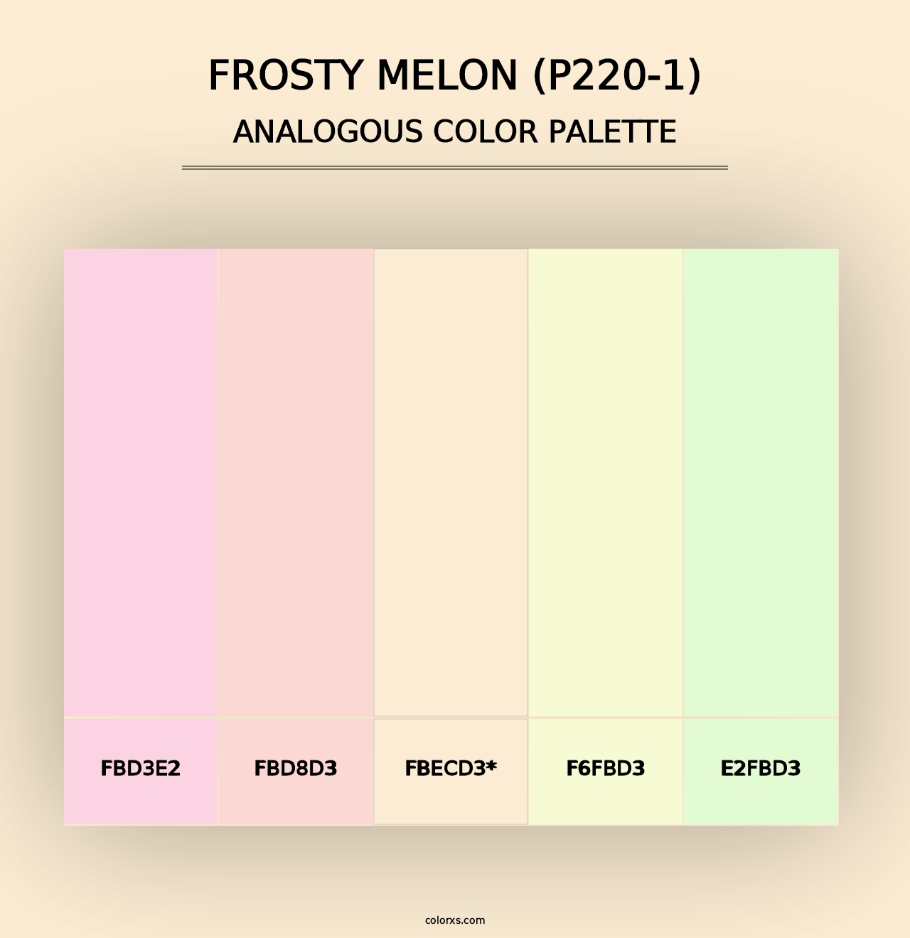 Frosty Melon (P220-1) - Analogous Color Palette