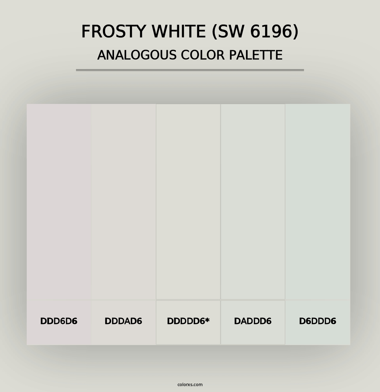 Frosty White (SW 6196) - Analogous Color Palette