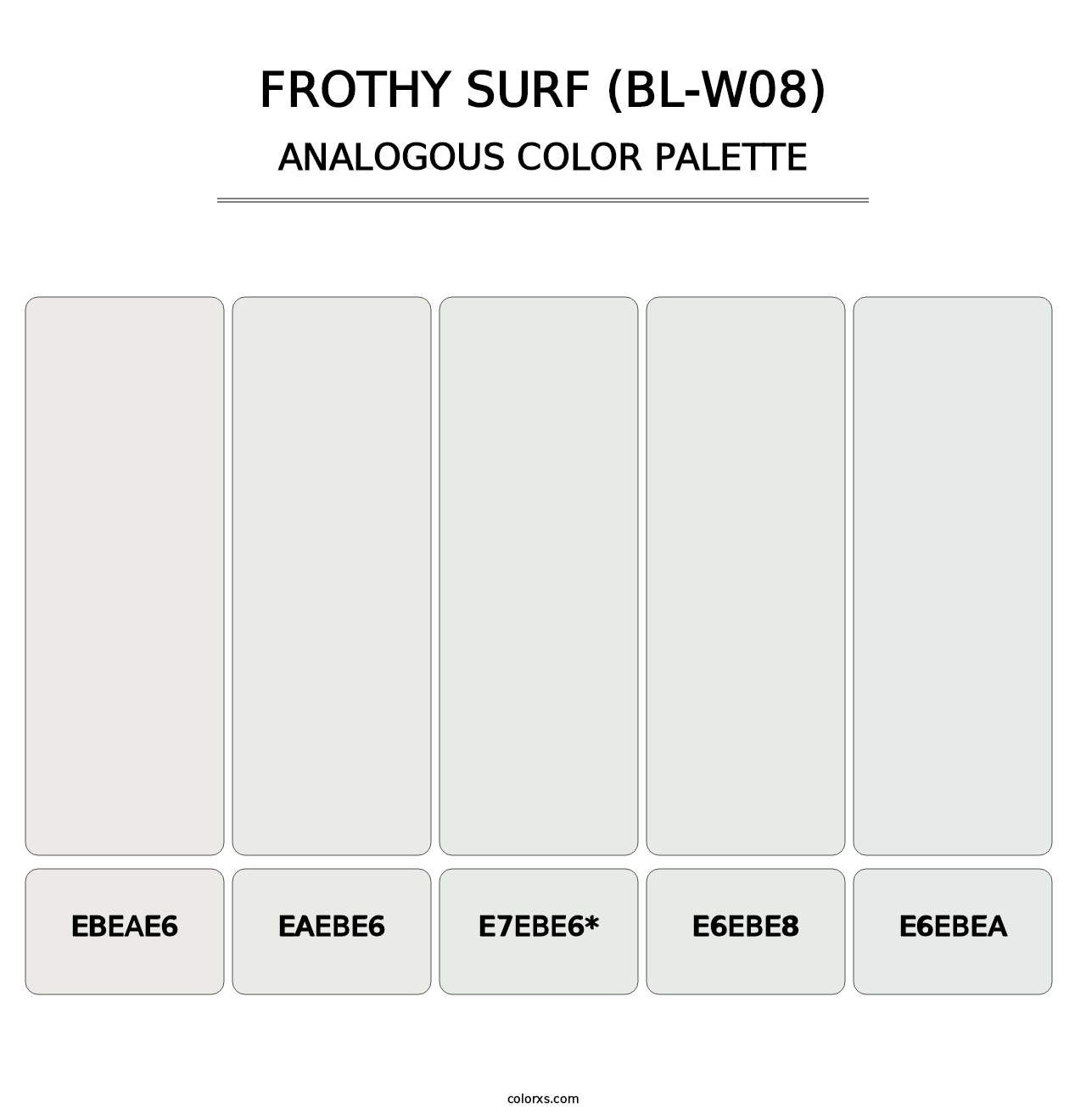 Frothy Surf (BL-W08) - Analogous Color Palette