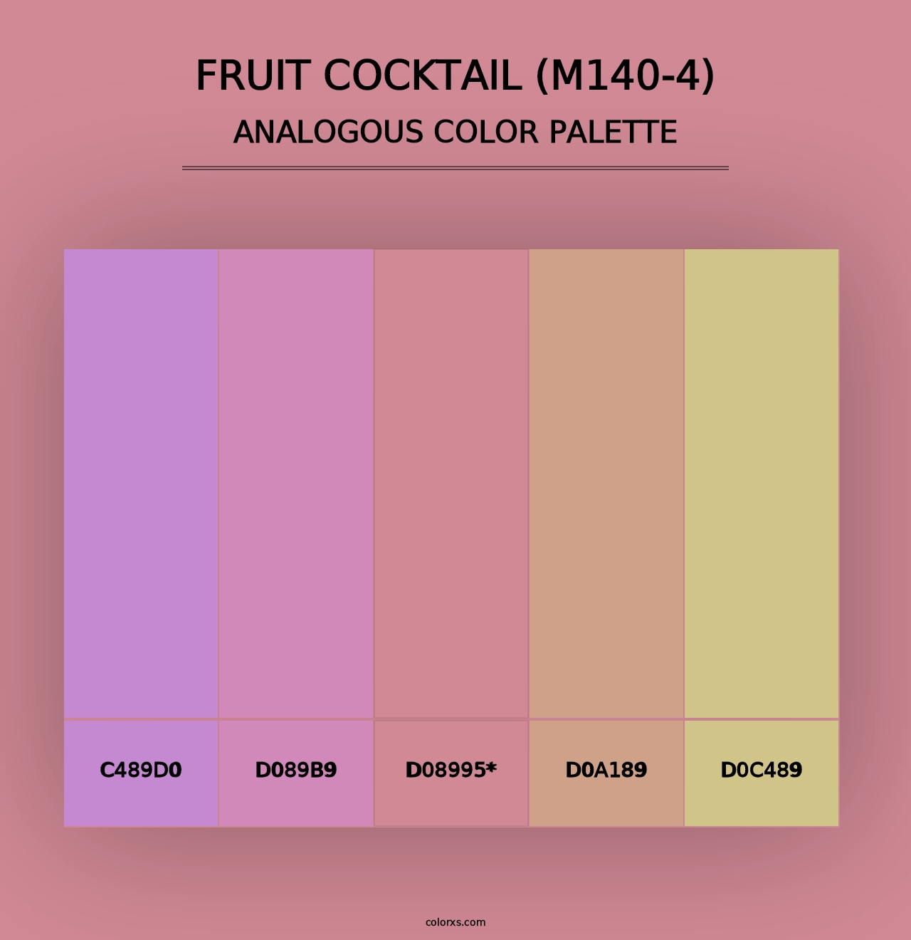 Fruit Cocktail (M140-4) - Analogous Color Palette