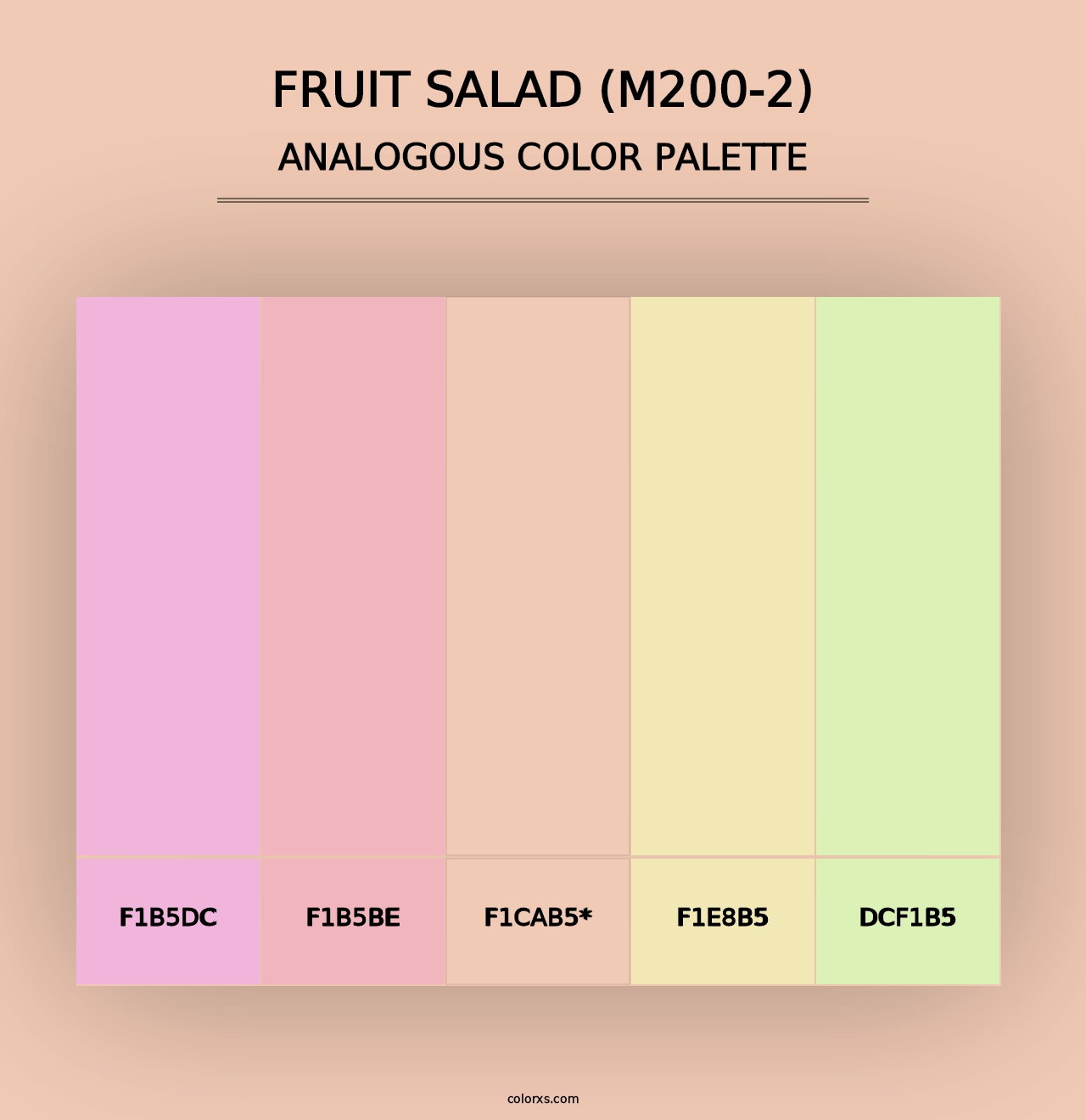 Fruit Salad (M200-2) - Analogous Color Palette