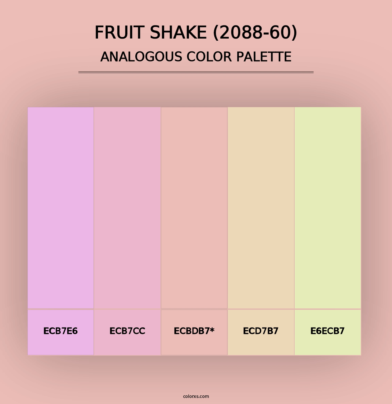 Fruit Shake (2088-60) - Analogous Color Palette