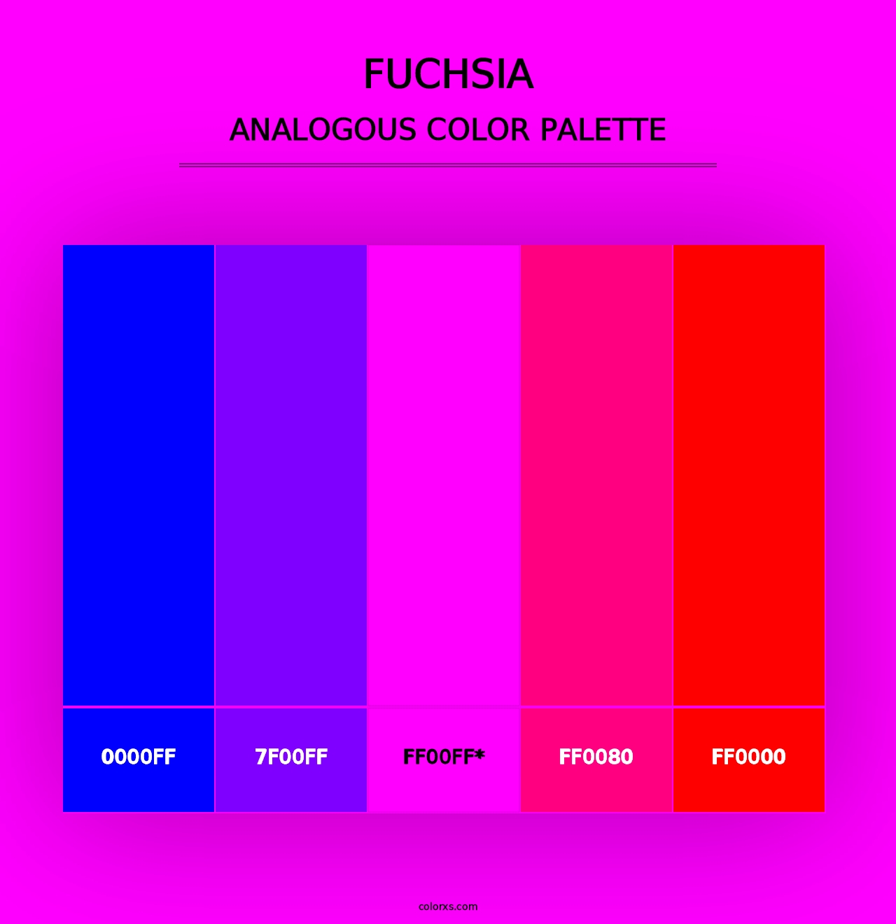 Fuchsia - Analogous Color Palette