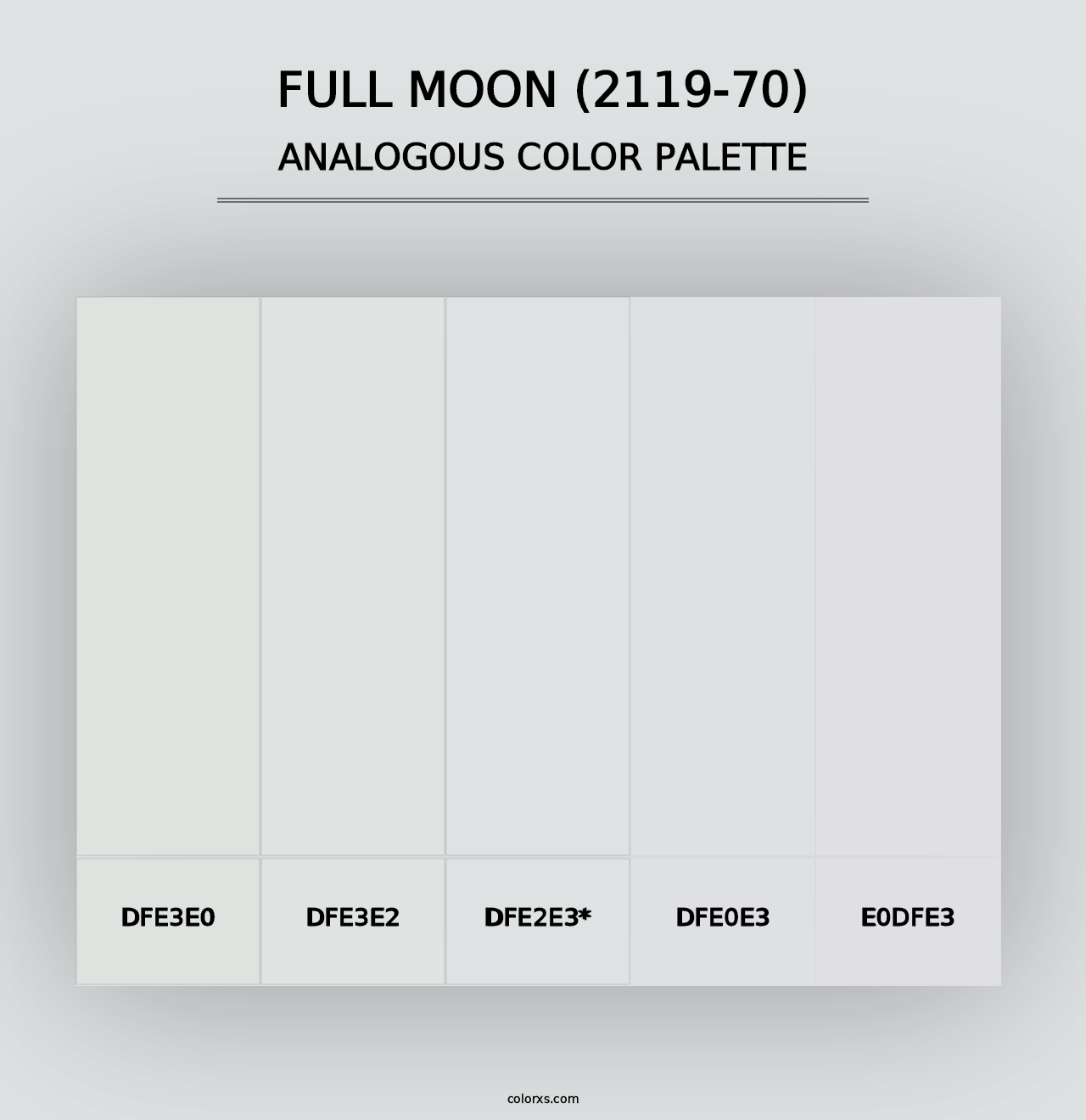 Full Moon (2119-70) - Analogous Color Palette