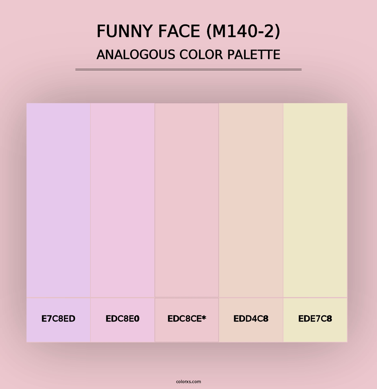 Funny Face (M140-2) - Analogous Color Palette