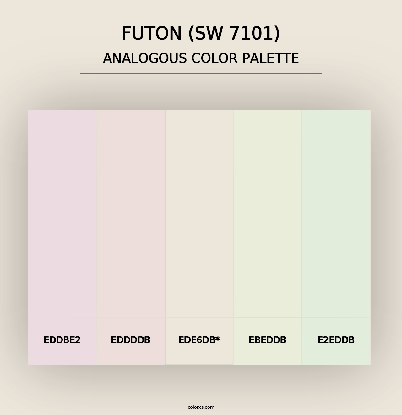 Futon (SW 7101) - Analogous Color Palette