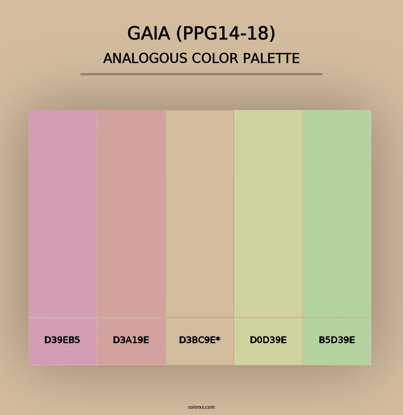 Gaia (PPG14-18) - Analogous Color Palette