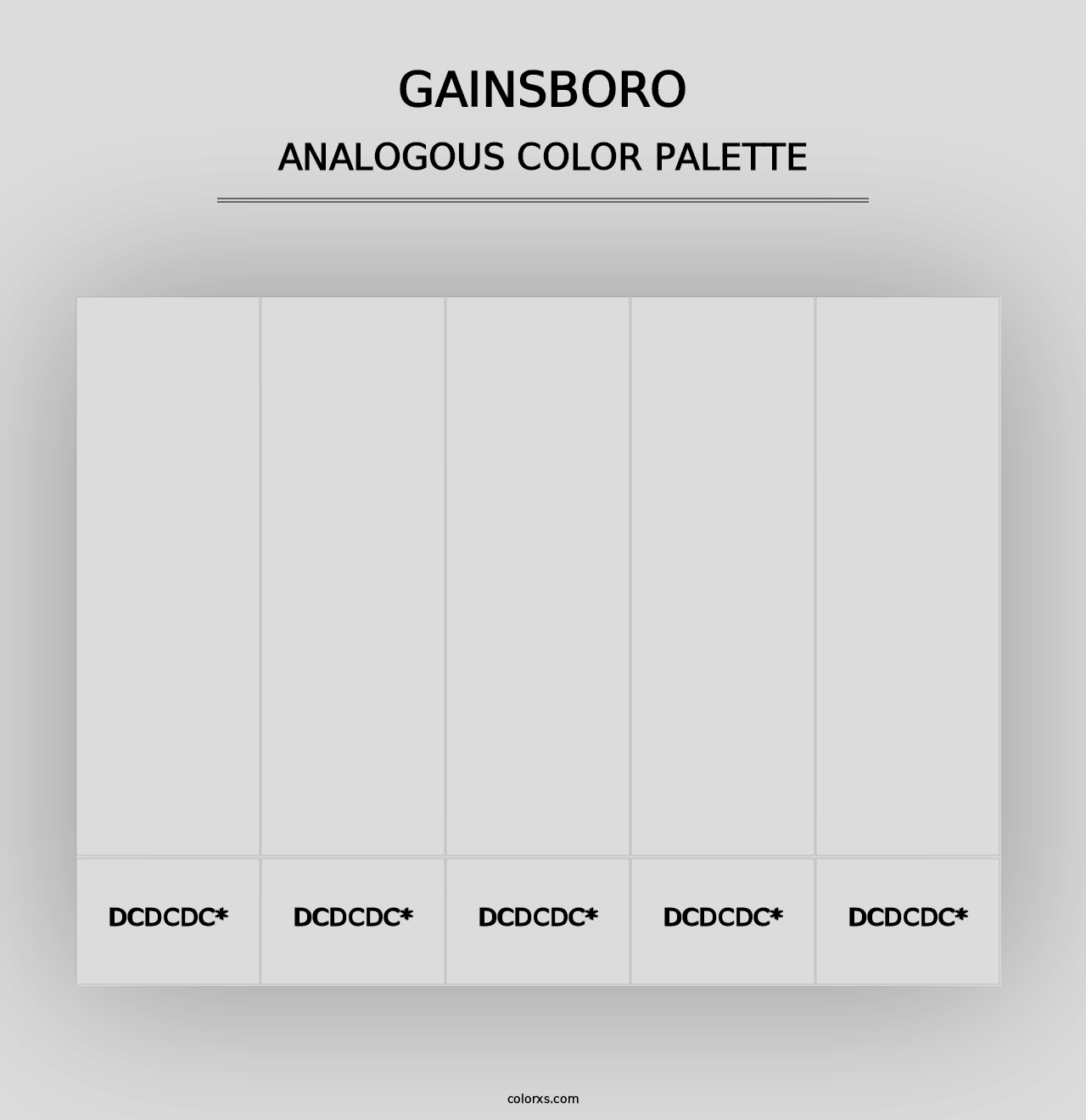 Gainsboro - Analogous Color Palette