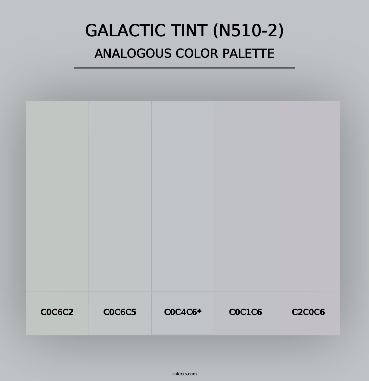 Galactic Tint (N510-2) - Analogous Color Palette