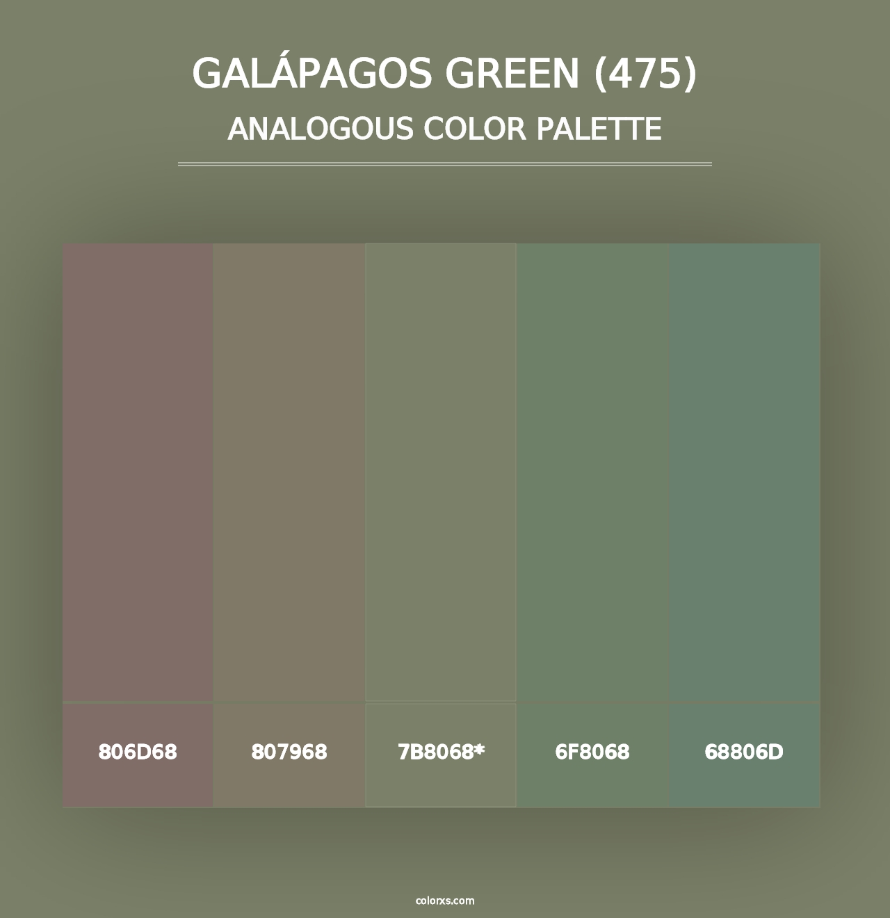 Galápagos Green (475) - Analogous Color Palette