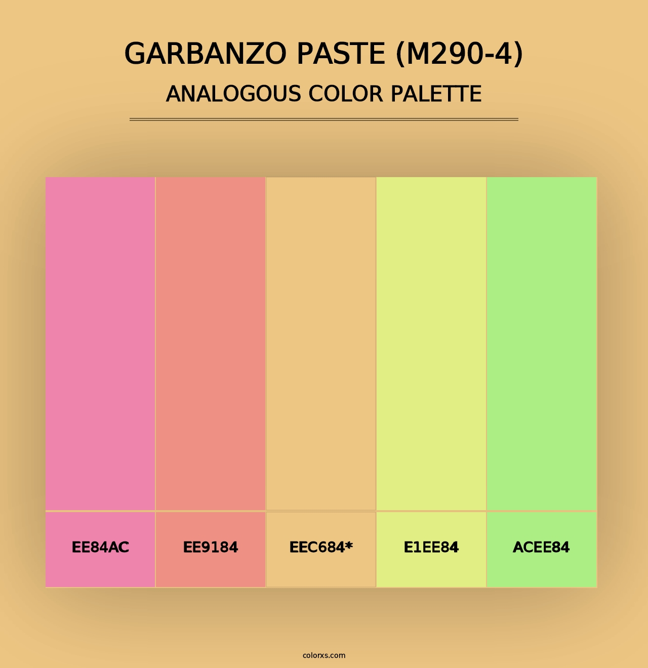 Garbanzo Paste (M290-4) - Analogous Color Palette