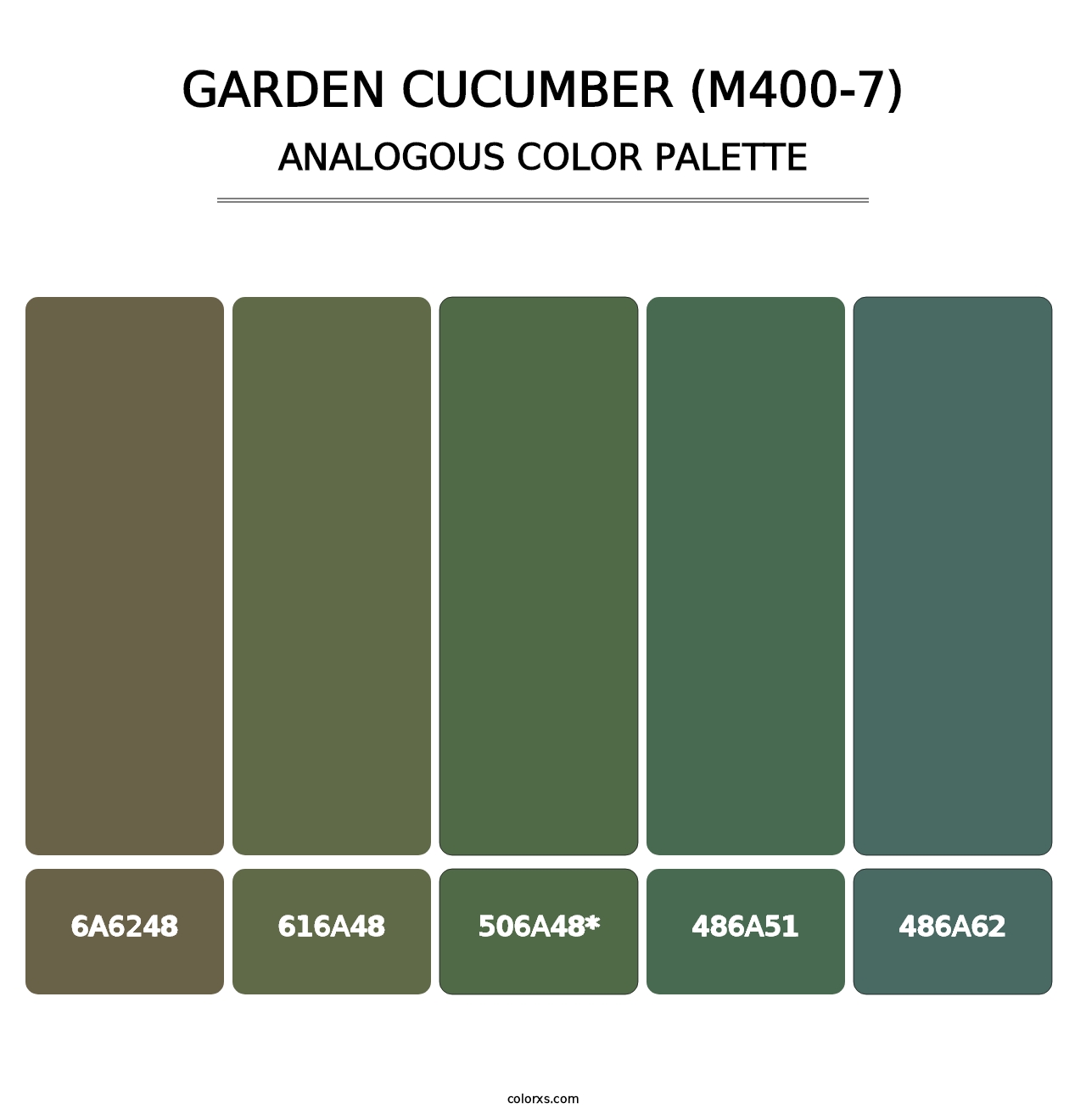 Garden Cucumber (M400-7) - Analogous Color Palette