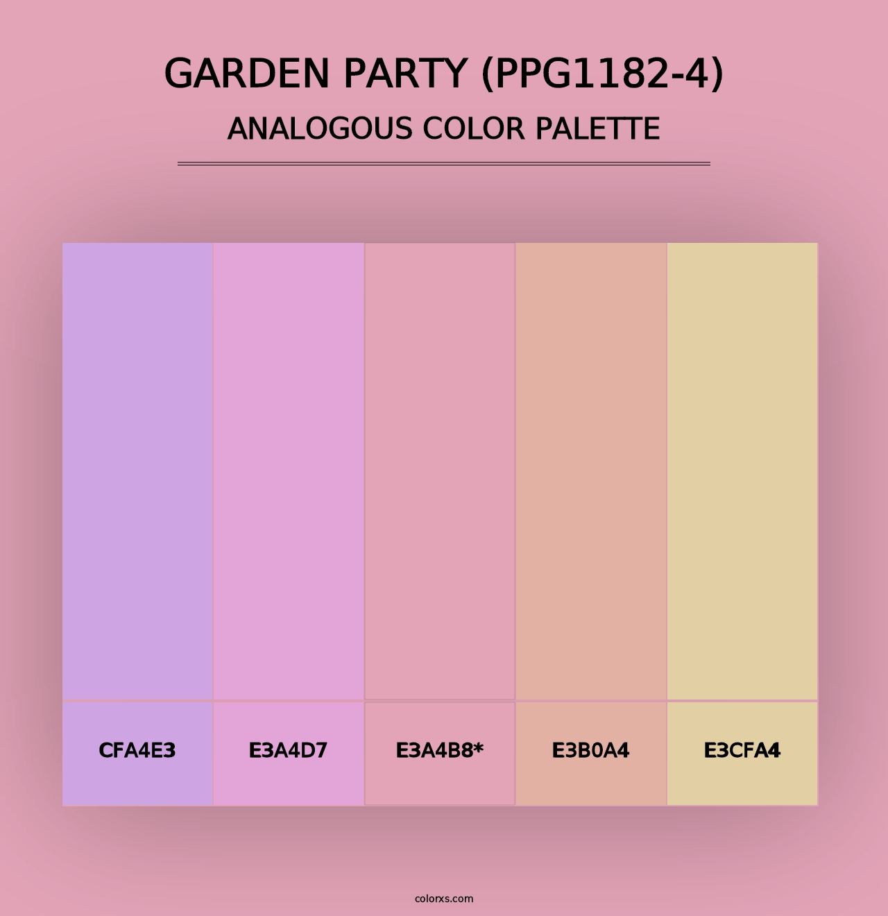 Garden Party (PPG1182-4) - Analogous Color Palette