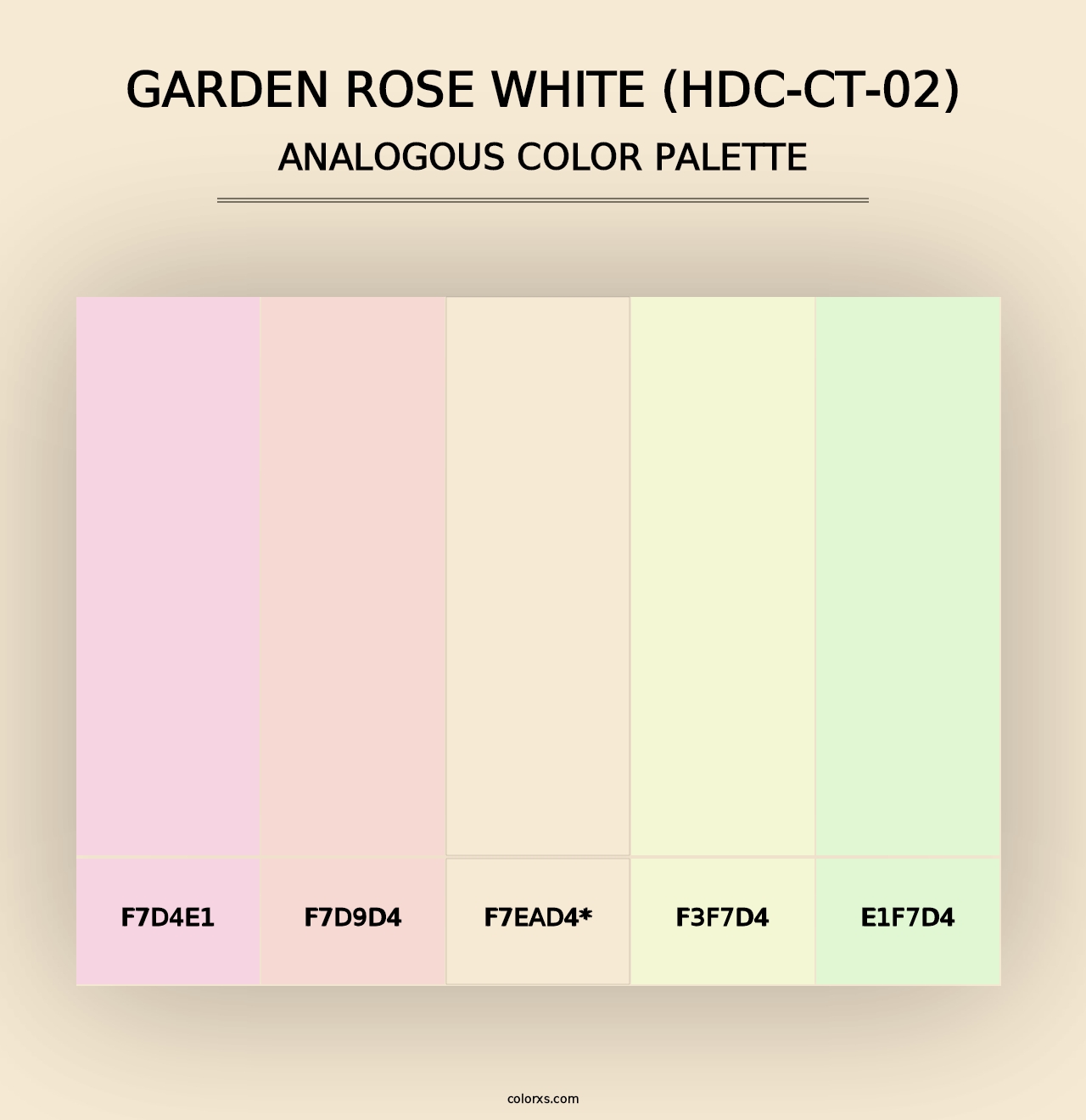 Garden Rose White (HDC-CT-02) - Analogous Color Palette