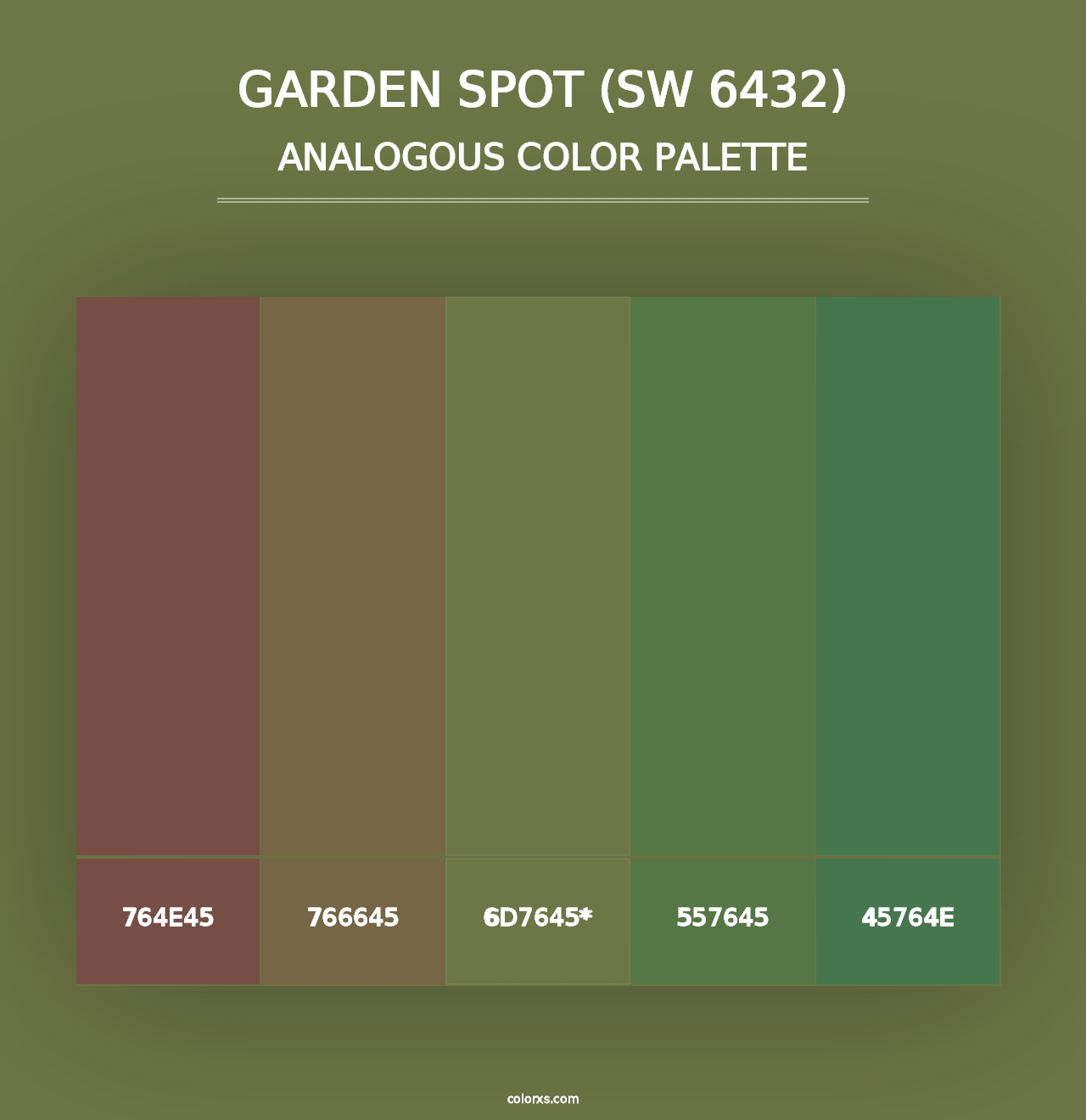 Garden Spot (SW 6432) - Analogous Color Palette