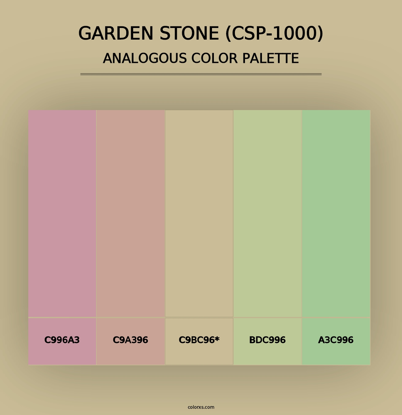 Garden Stone (CSP-1000) - Analogous Color Palette