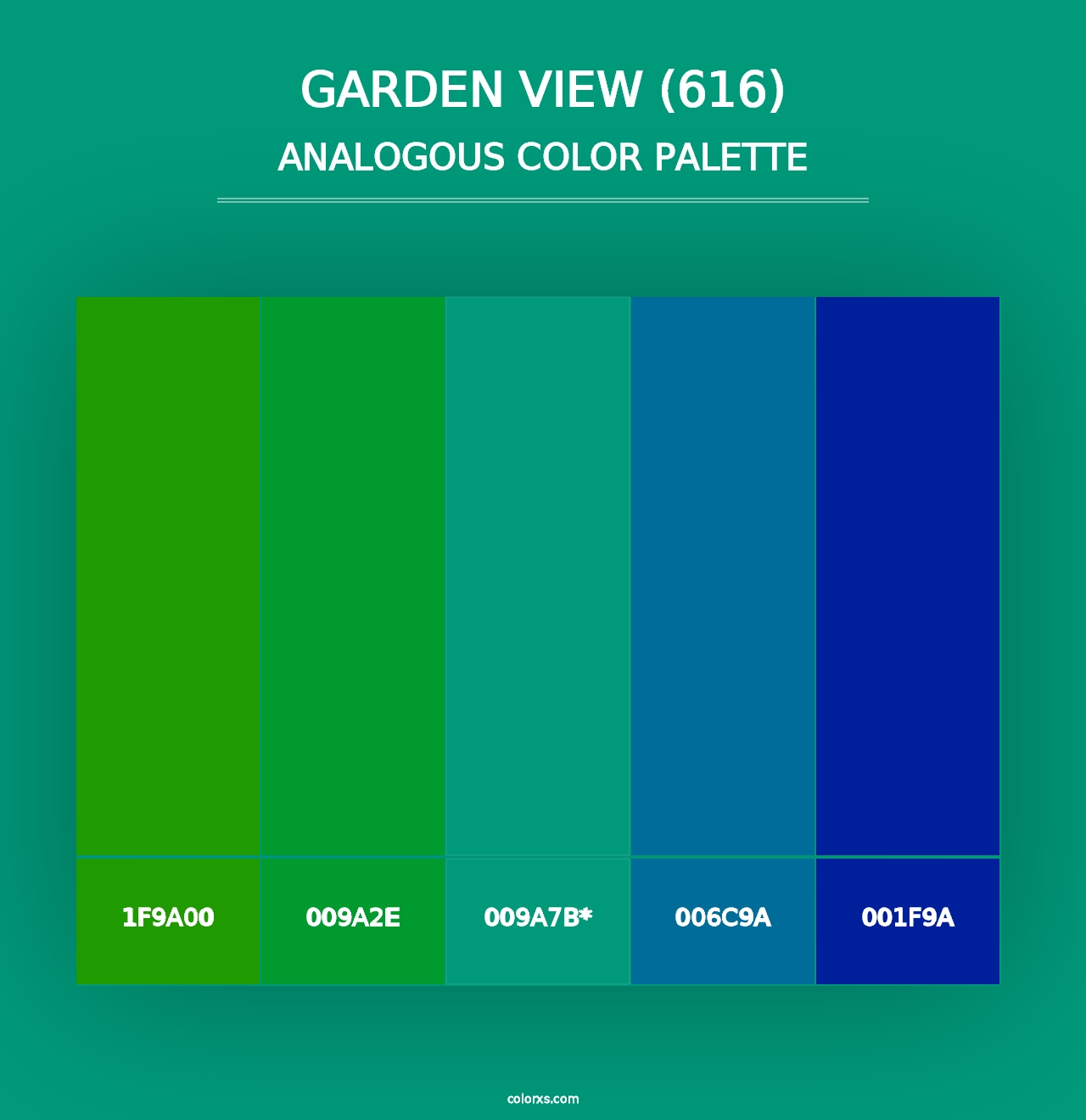 Garden View (616) - Analogous Color Palette