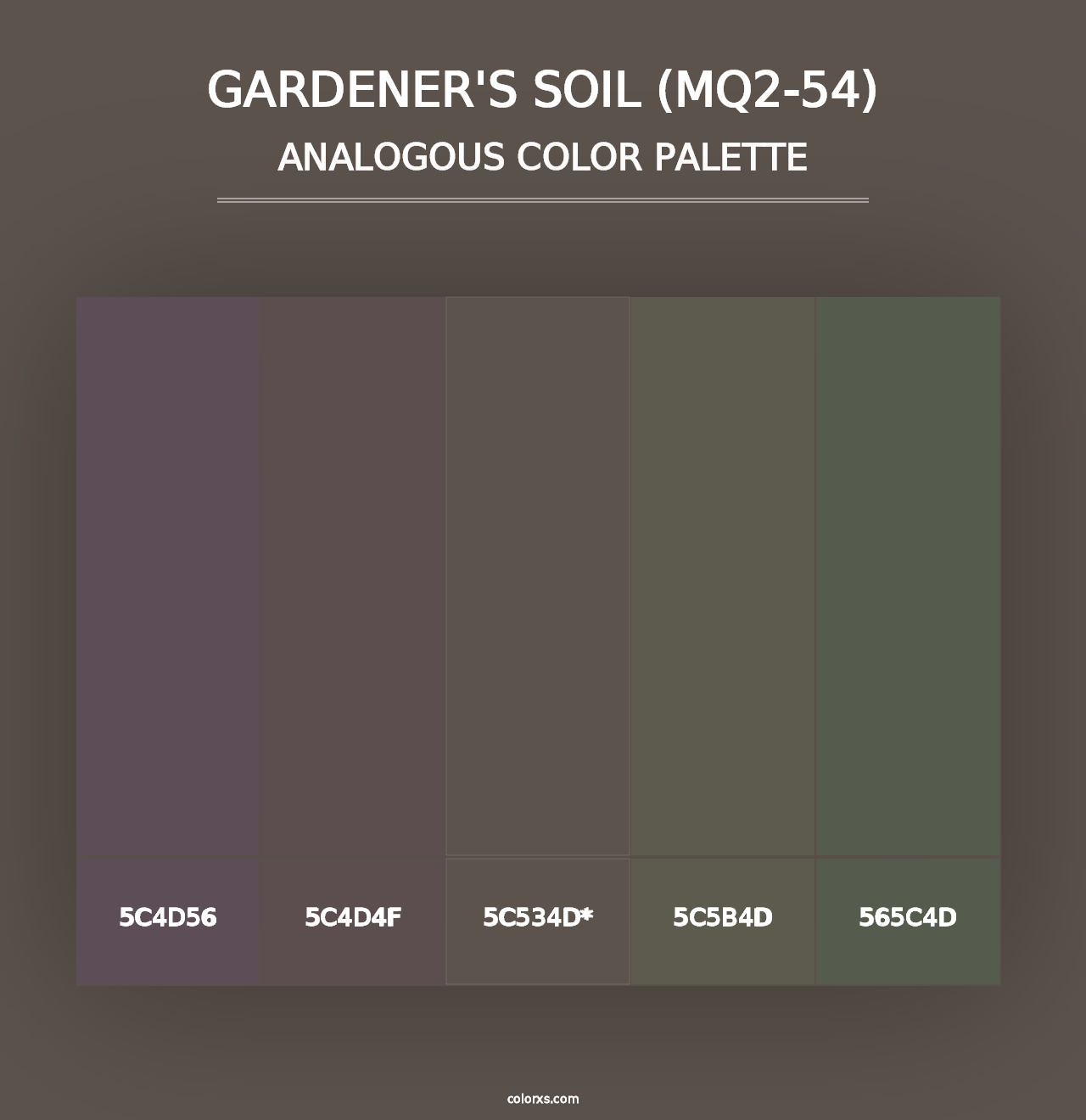 Gardener'S Soil (MQ2-54) - Analogous Color Palette