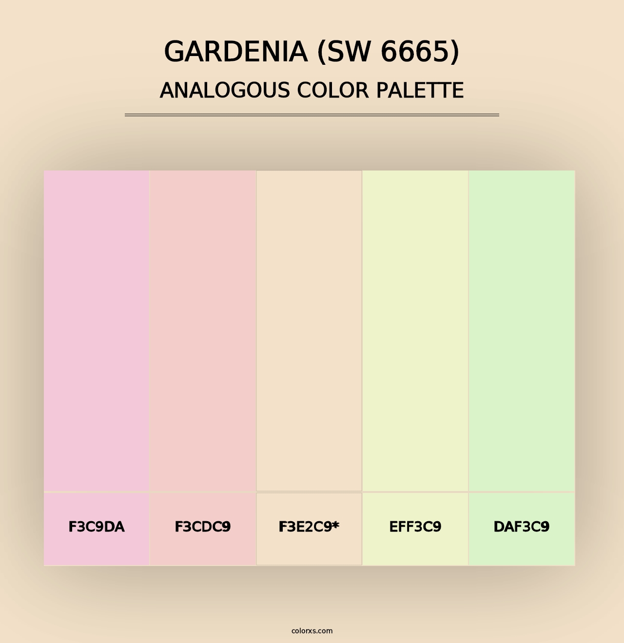 Gardenia (SW 6665) - Analogous Color Palette