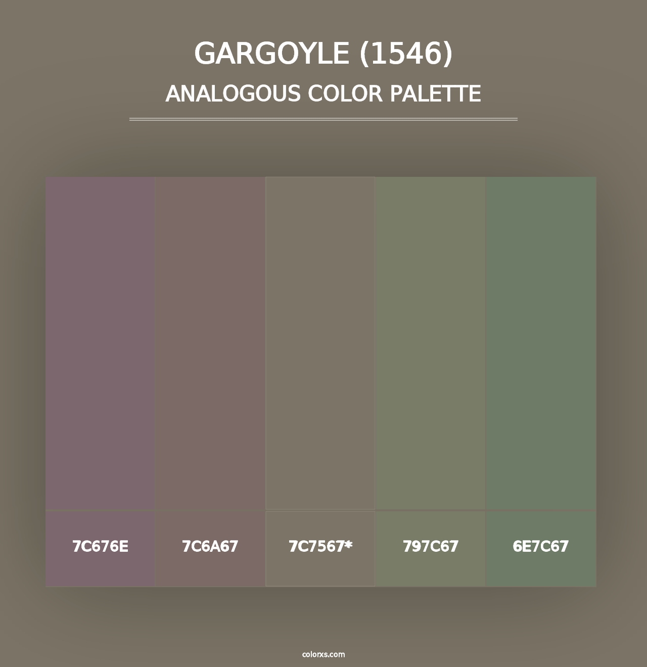 Gargoyle (1546) - Analogous Color Palette