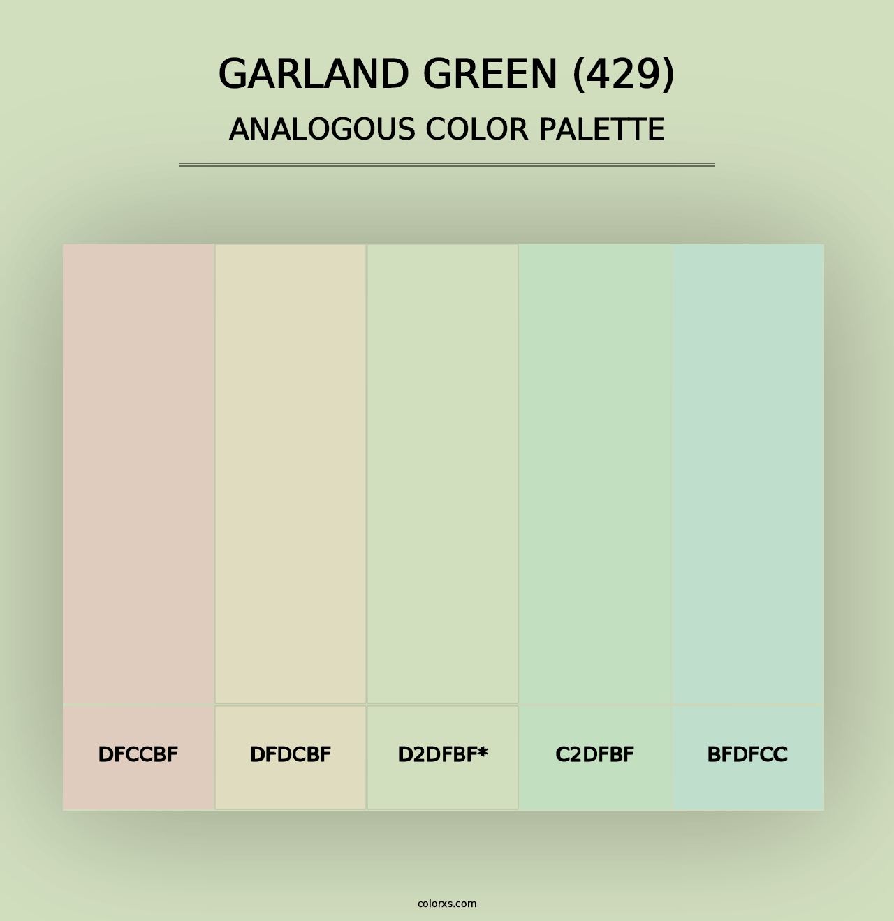 Garland Green (429) - Analogous Color Palette