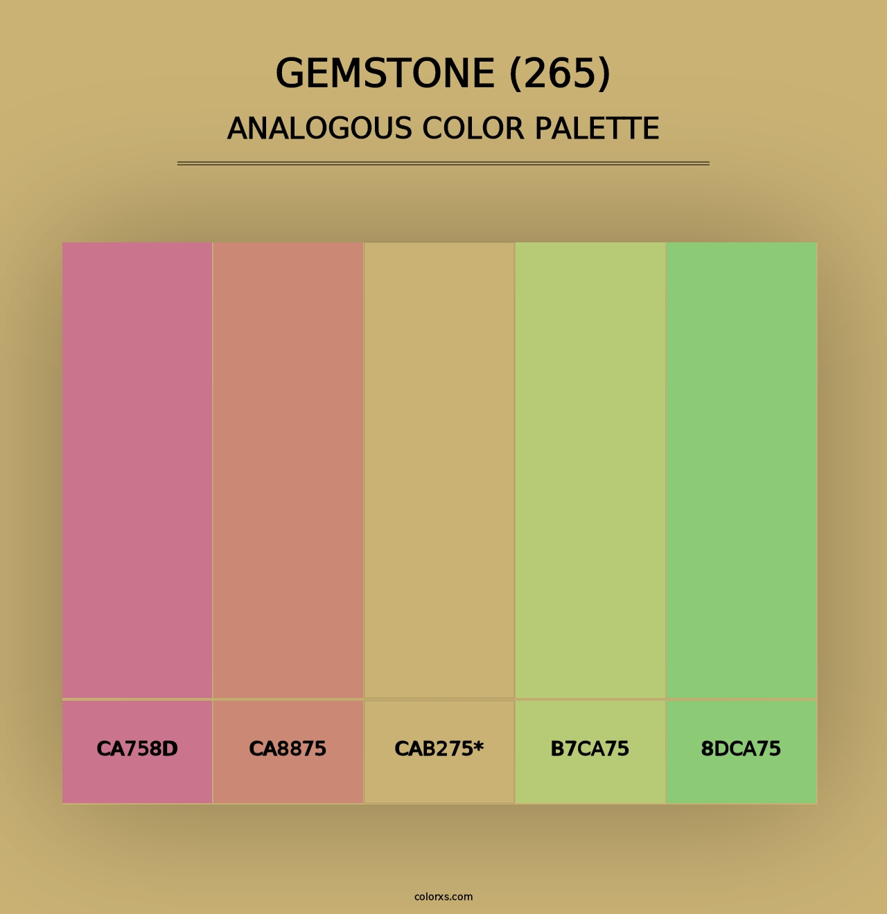 Gemstone (265) - Analogous Color Palette