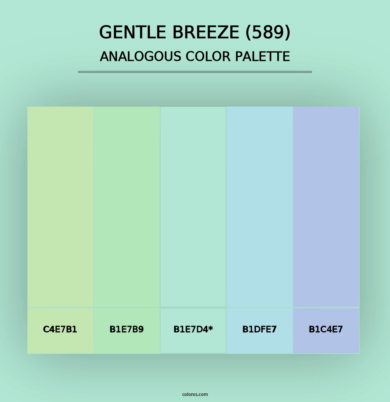 Gentle Breeze (589) - Analogous Color Palette