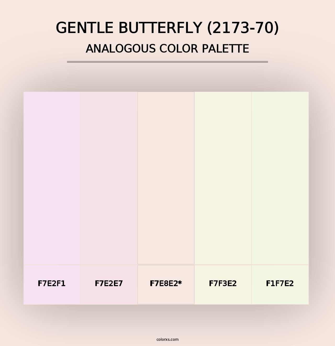 Gentle Butterfly (2173-70) - Analogous Color Palette